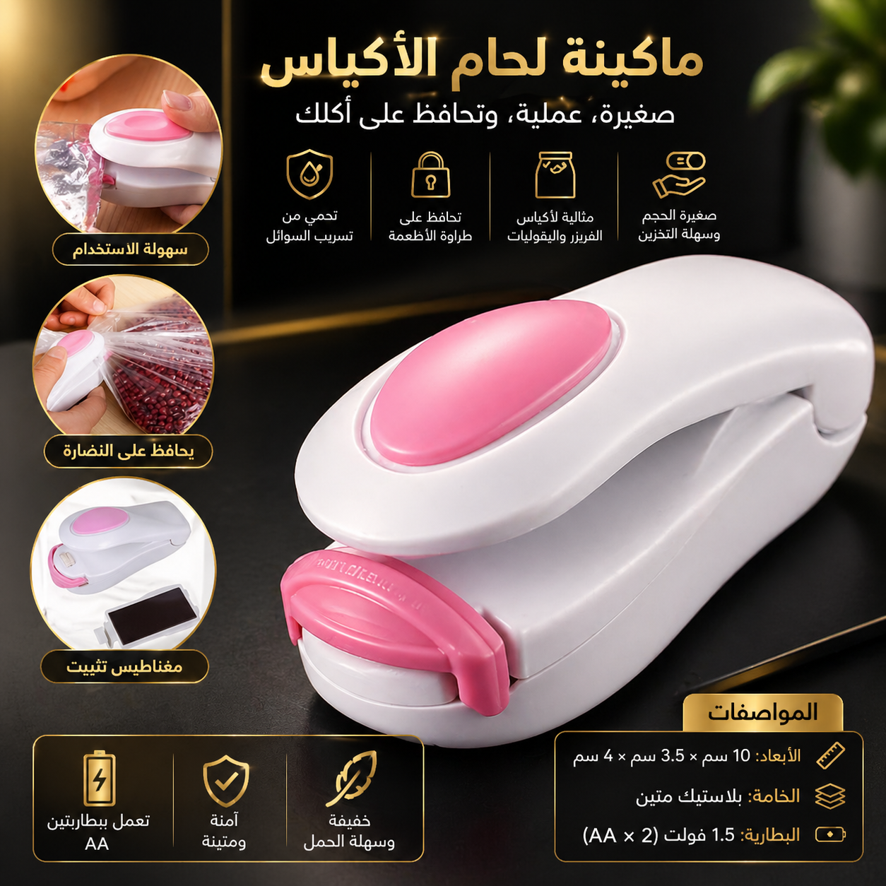 ماكينة لحام أكياس حرارية صغيرة