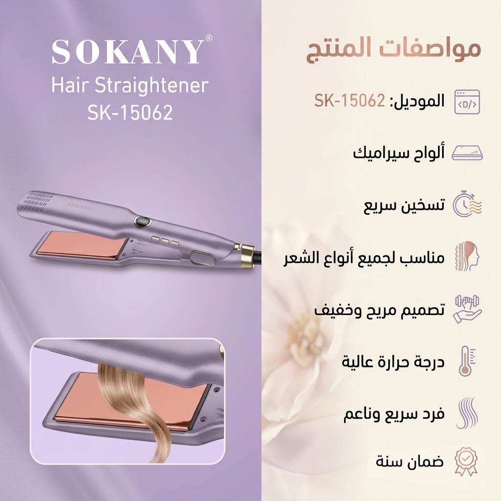 مكواة شعر 15062-SK